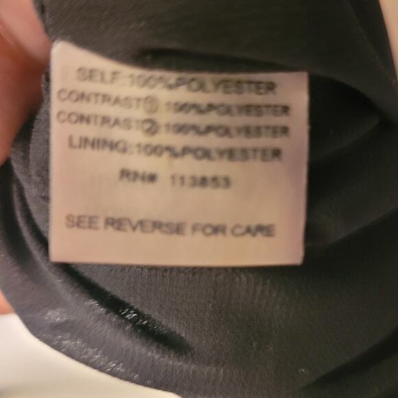 Pixley Sleeveless Maxi Dress Navy, Black & Pink Sz Medium Balletcore Modest - Picture 9 of 10